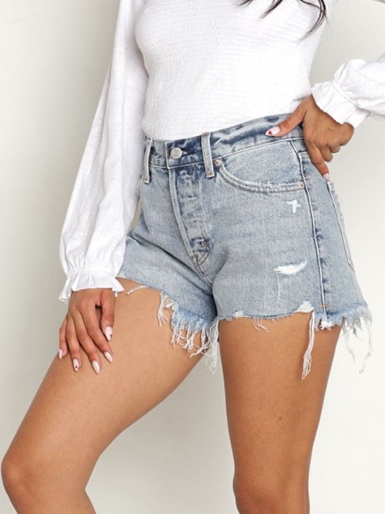pistola Pants - Pistola | 2” Light Wash Distressed Jean Shorts